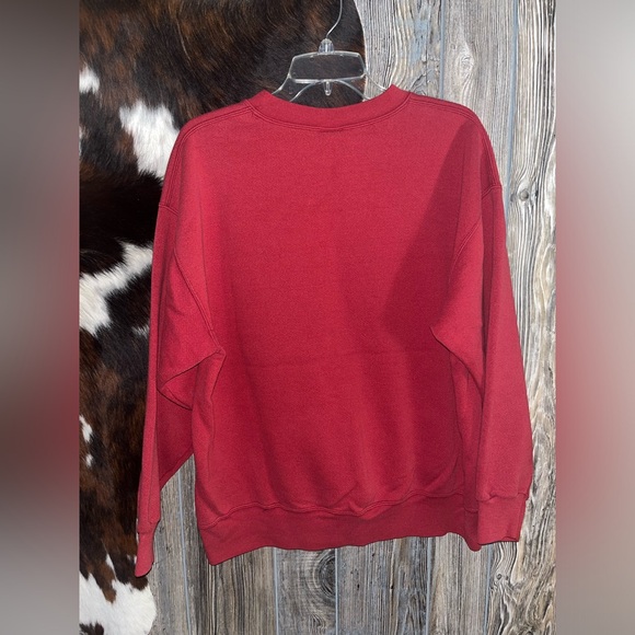 Vintage St John’s Bay Sport size large red crewneck sweater shirt USA graphic - Picture 6 of 6